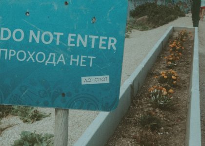 a close up of a sign